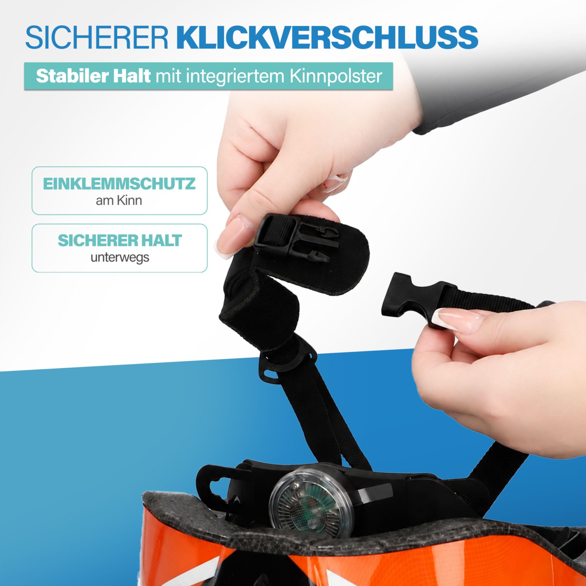 FISCHER Kask rowerowy dla dorosłych, kask rowerowy miejski, rozmiar S/M, 52-59 cm, pomarańczowy, z podświetlanym systemem pierścienia wewnętrznego