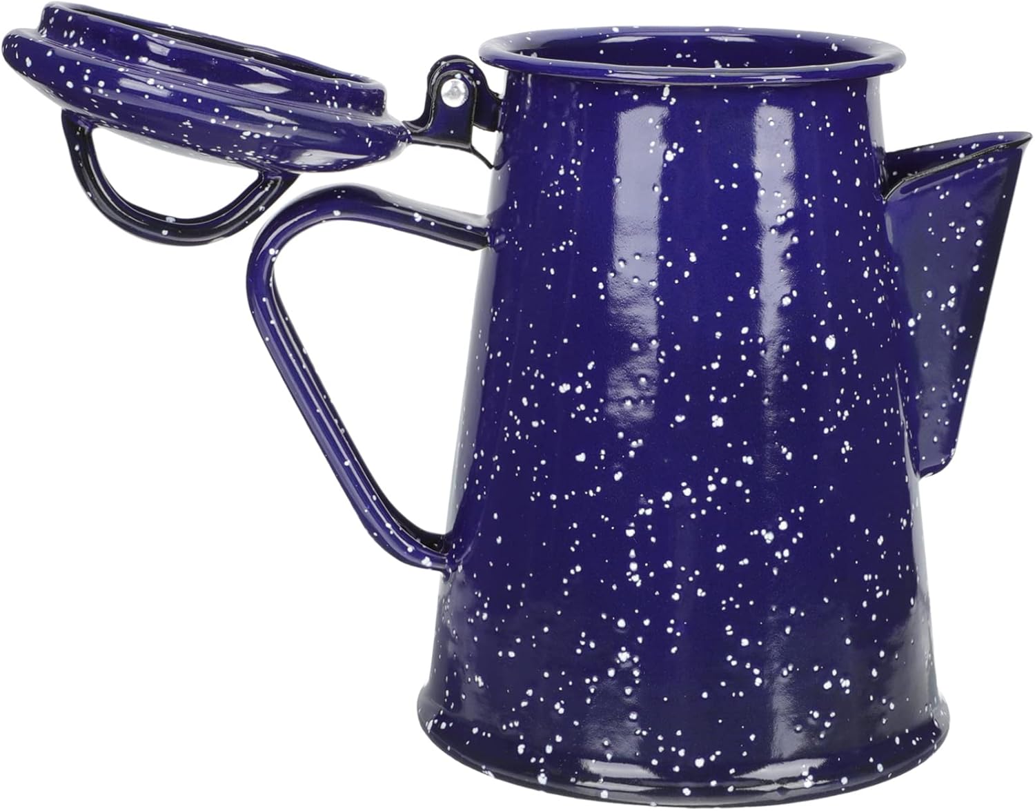 USHOBE Enamel Coffee Pot Outdoors Percolator Coffee Pot Enamelware