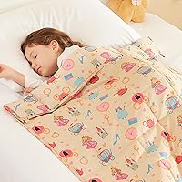 Vista 37 de HOSUKKO Manta con peso, manta pesada gris de 3 libras, manta transpirable (36 x 48 pulgadas, 3 libras)