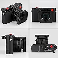 Vista 5 de Haoge Parasol de lente de metal cuadrado de 1.693 in para Leica D-Lux 8 accesorios de cámara parasol de lente atornillado