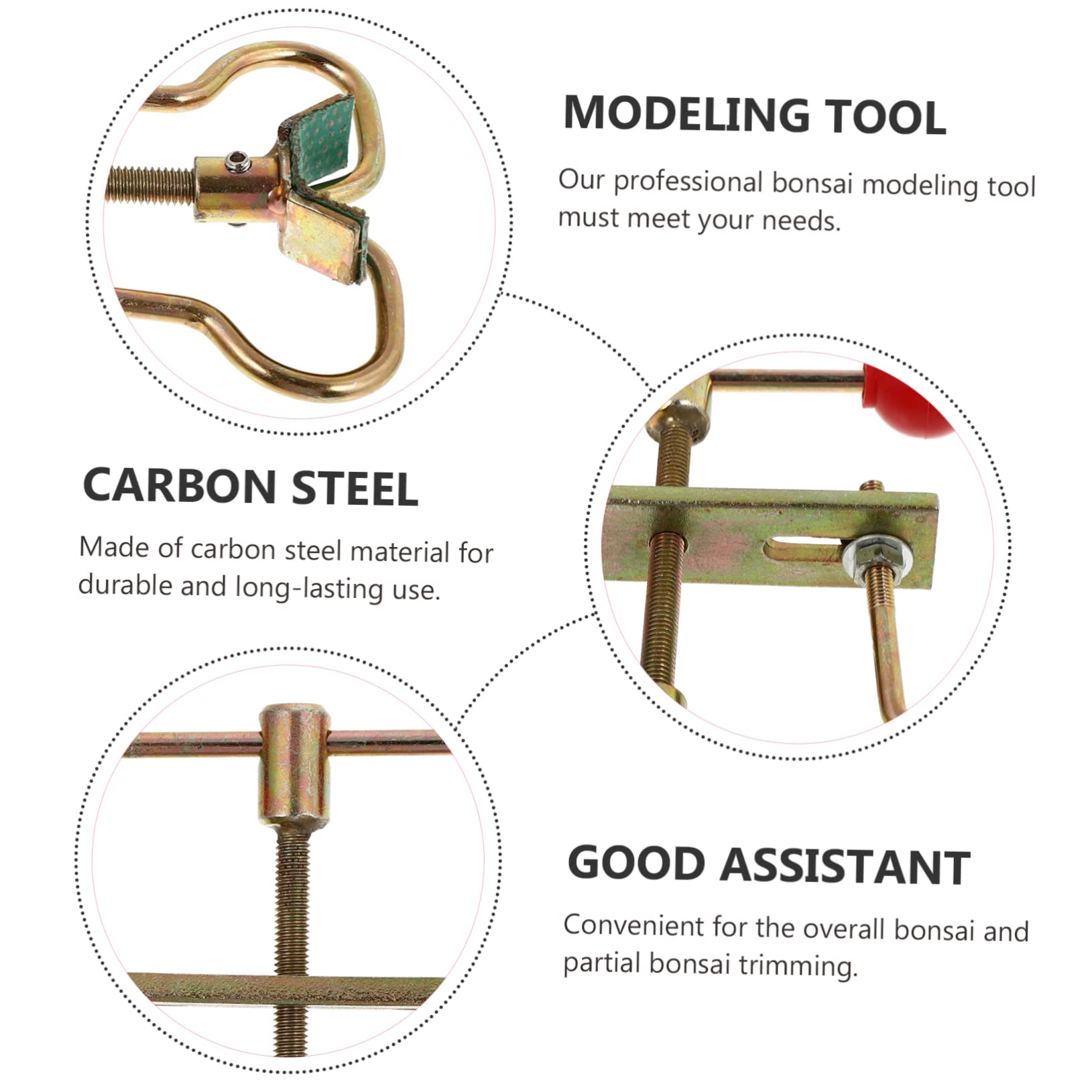 UKCOCO 1Pc Carbon Steel Bonsai Styling Tool for Plant Modeling Practical Trunk Adjusting Tool for Trimming Branches and Hedges for Bonsai Gardeners and Beginners