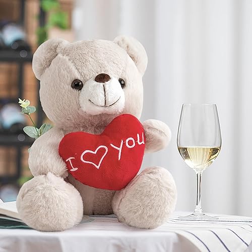 Miniatura 8 de ZGXIONG Oso de peluche con corazón de peluche oso de peluche para el día de San Valentín juguetes de peluche de animales de San Valentín regalos de