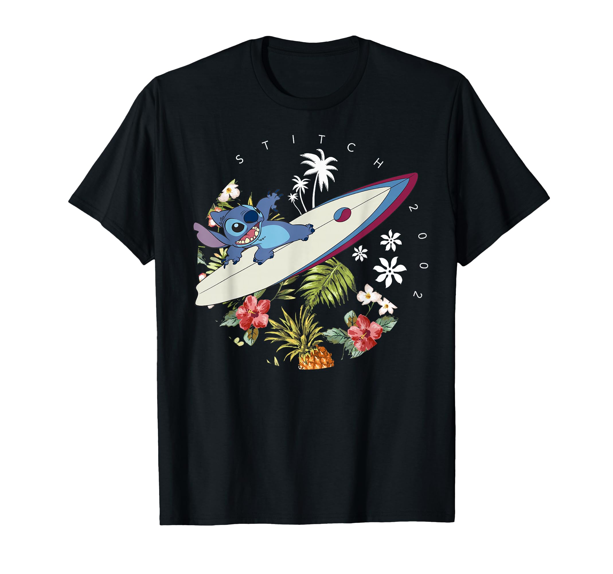 Disney Lilo & Stitch Surfing Stitch 2002 T-Shirt