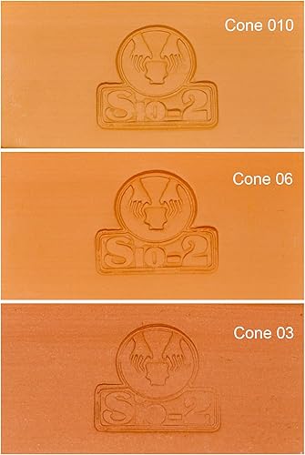 Miniatura 2 de ACTIVA Sio-2 Loza natural, fuego bajo, rojo, 27.6 libras de arcilla