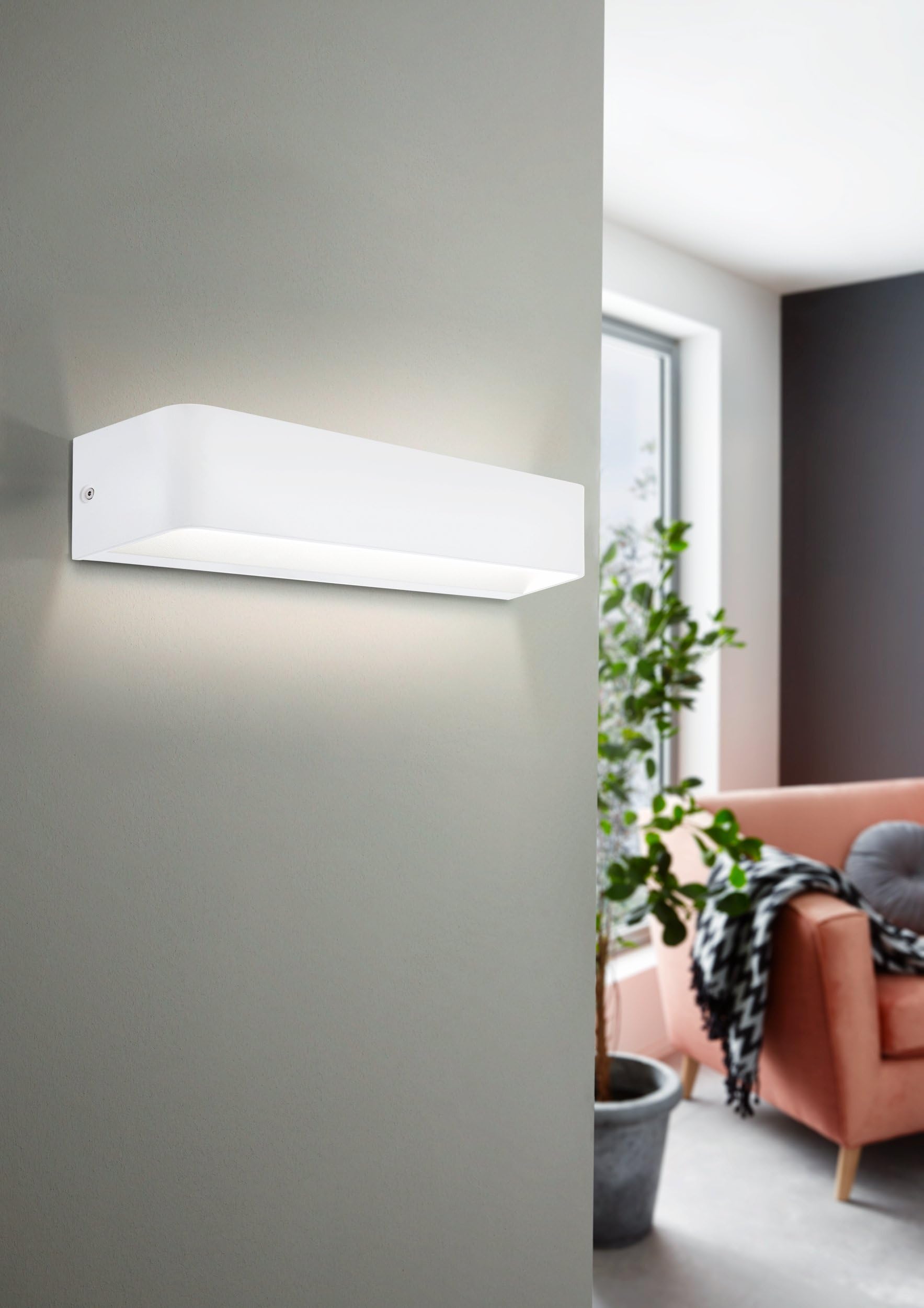 Eglo LED Lampada da Parete Sania 4, Applique 1 fiamma, Design