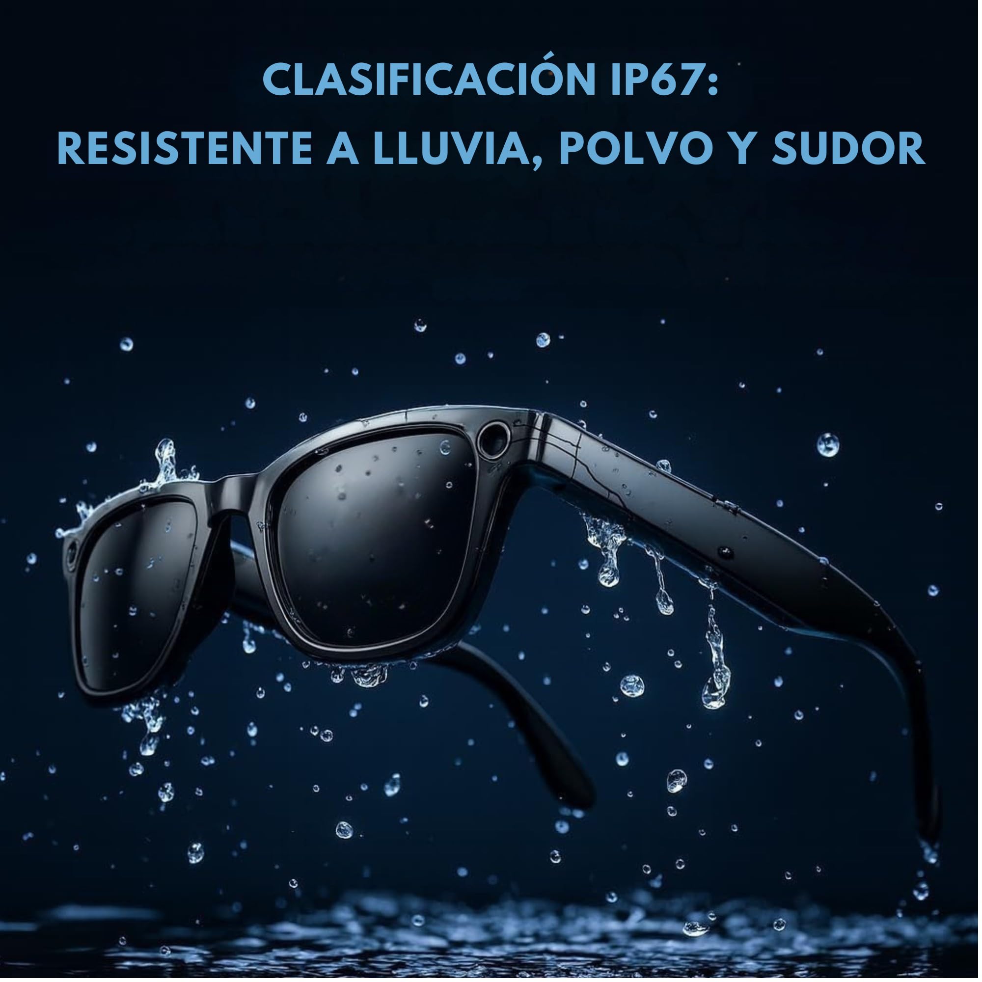 smartia – Gafas de Sol Inteligentes con cámara, Modelo 2026 y App en español, Gafas Bluetooth con Sonido Hi-Fi, IA GPT 5 integrada por Voz, Smart Sunglasses con traducción y Cámara de 8 MP Full HD