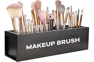 Chic Wooden Makeup Brush Holder for Vanity