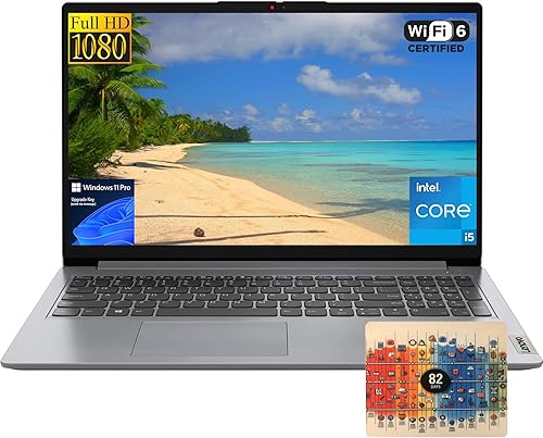 Lenovo Laptop IdeaPad 2024, pantalla FHD de 15.6 pulgadas, Intel Core i5 de 12 generación, 24 GB de RAM, SSD PCIe de 1 TB, cámara web, Wi-Fi6,