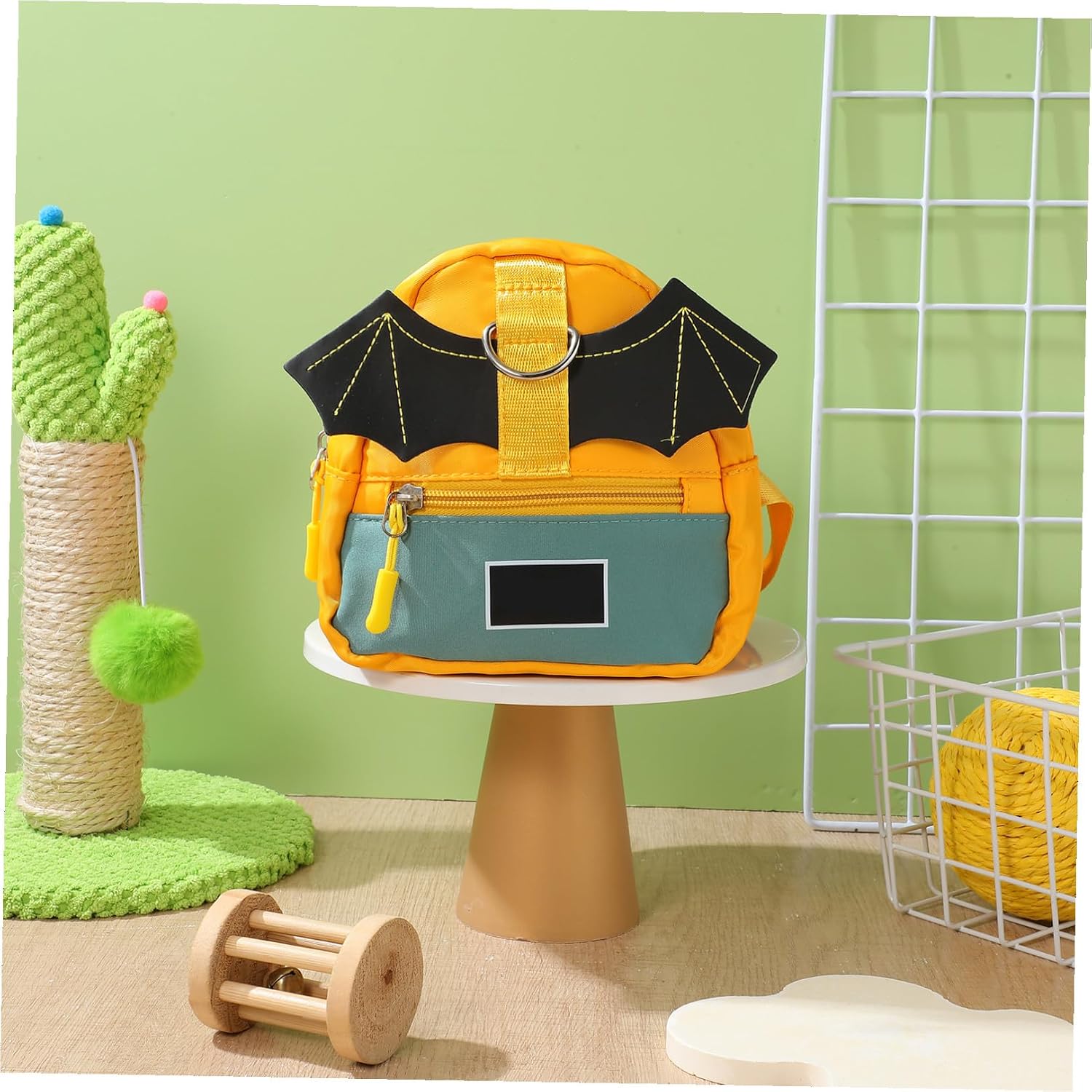 1Pc Pet Self Wearing Backpack for Dogs Storage Pouch Capacity for Outdoor to Use with Smooth Zipper Closure for Hiking