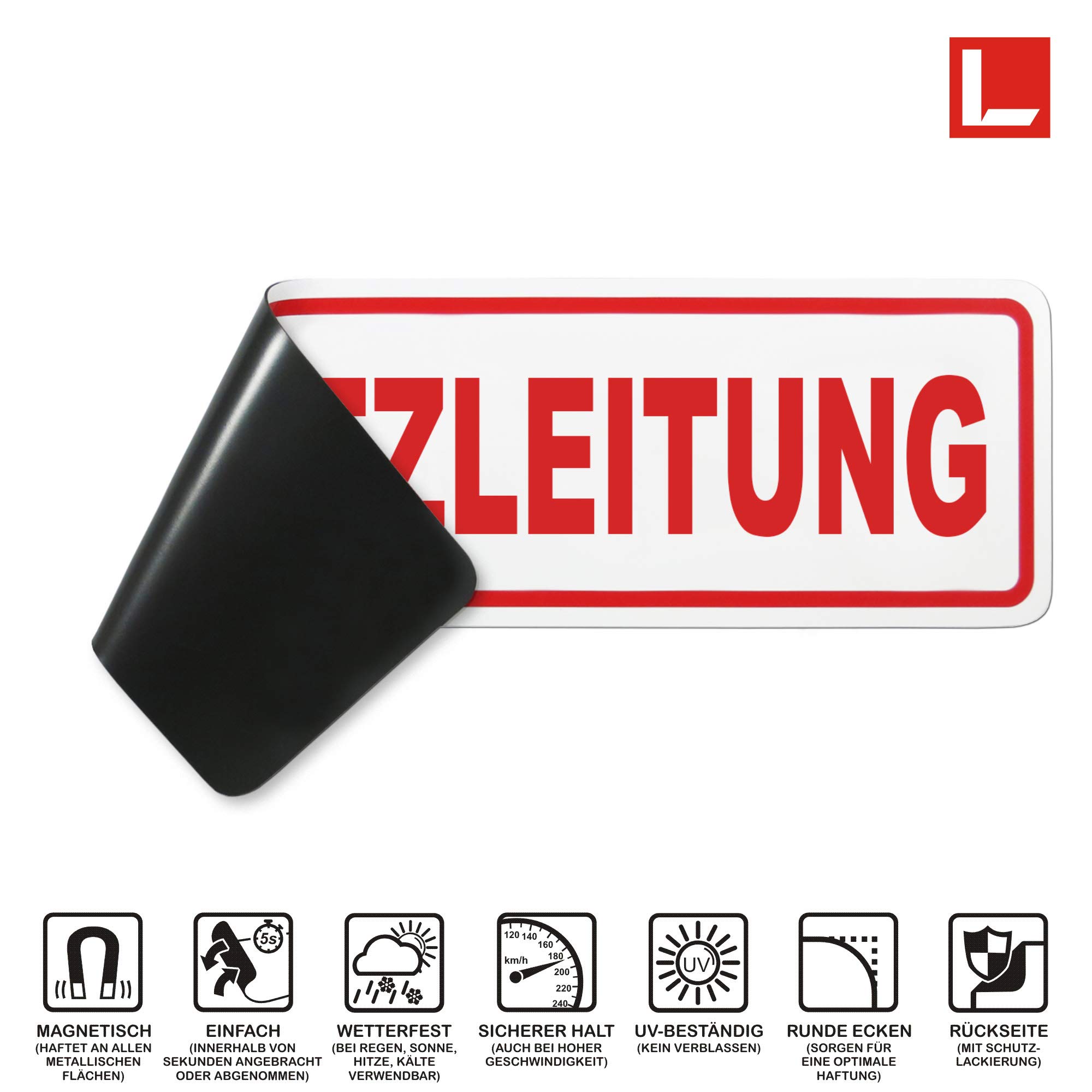 Magnetschild EINSATZLEITUNG | Schild magnetisch | mehrere Größen (65 x 19 cm)