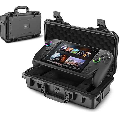 Hmgritto Hard Carrying Case for ASUS ROG Xbox Ally X/ROG Xbox Ally 2025, Waterproof Protective Storage Travel Bag for Console and Charger