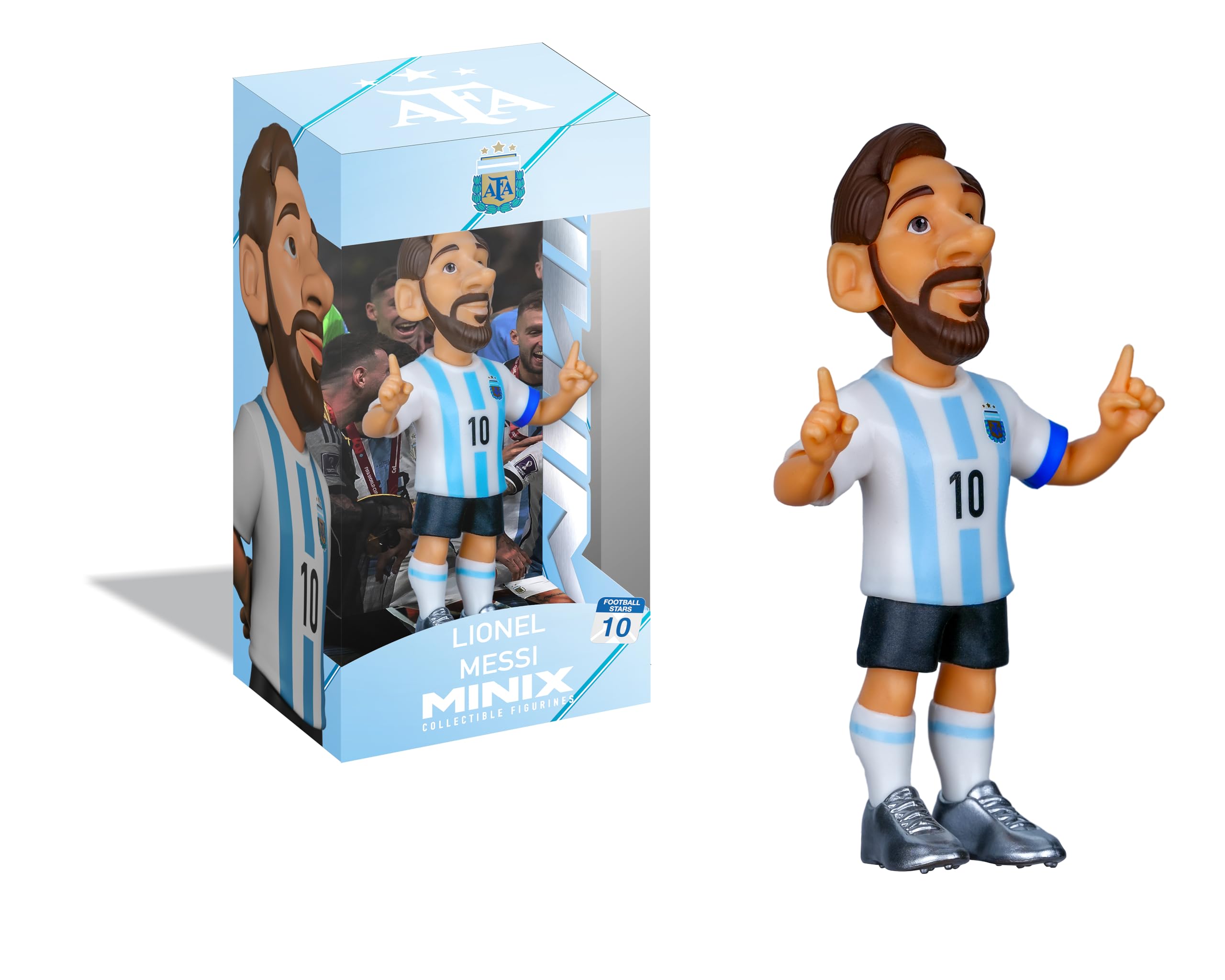 MINIX - Football Stars - World Cup #10 - Argentina - Messi - Collectible Figure 12 cm