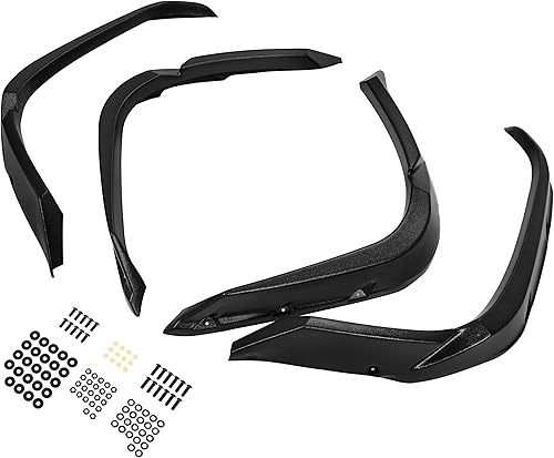 Miniatura 6 de HECASA Guardabarros para guardabarros compatible con Yamaha Grizzly 700 2016-2022, 4 protectores de barro delantero y trasero