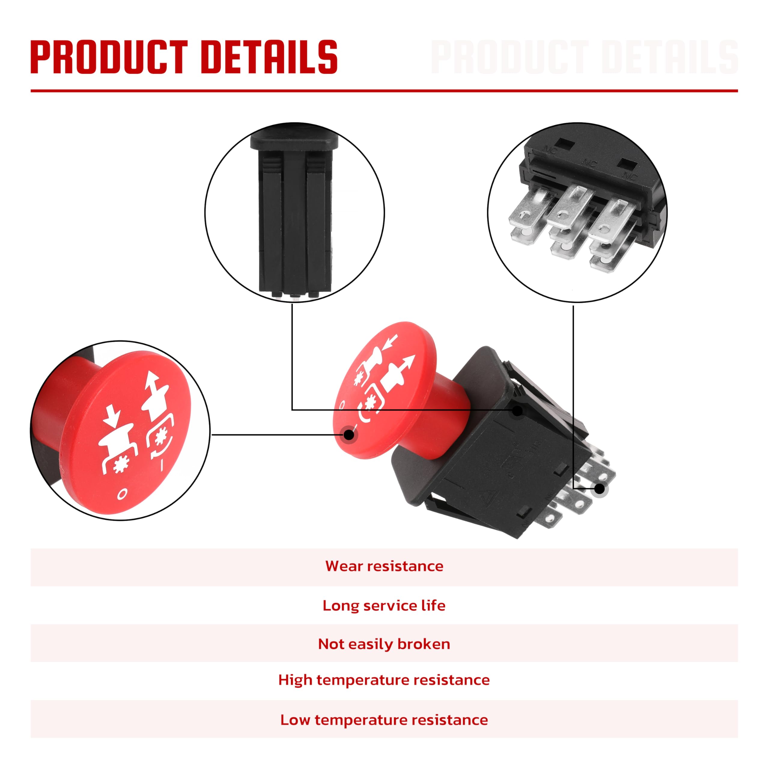 Amazon.com : Clutch PTO Switch 8 Terminals for Dixie Chopper for