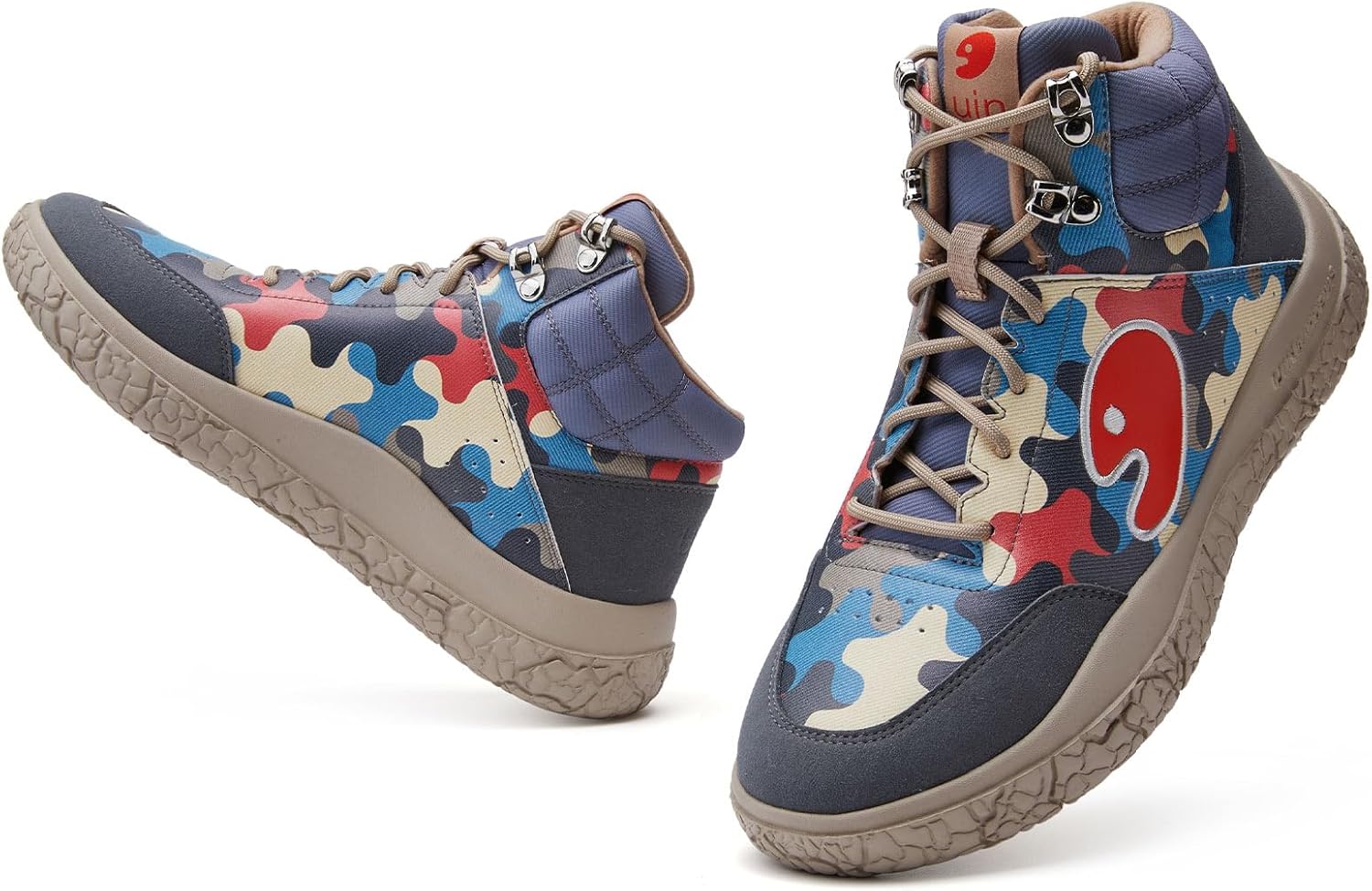 UIN Women's Walking Shoes Lace Up Casual Comfortable Art Painted Travel Sneaker Bardenas