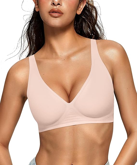 OEAK Womens Deep V Bras