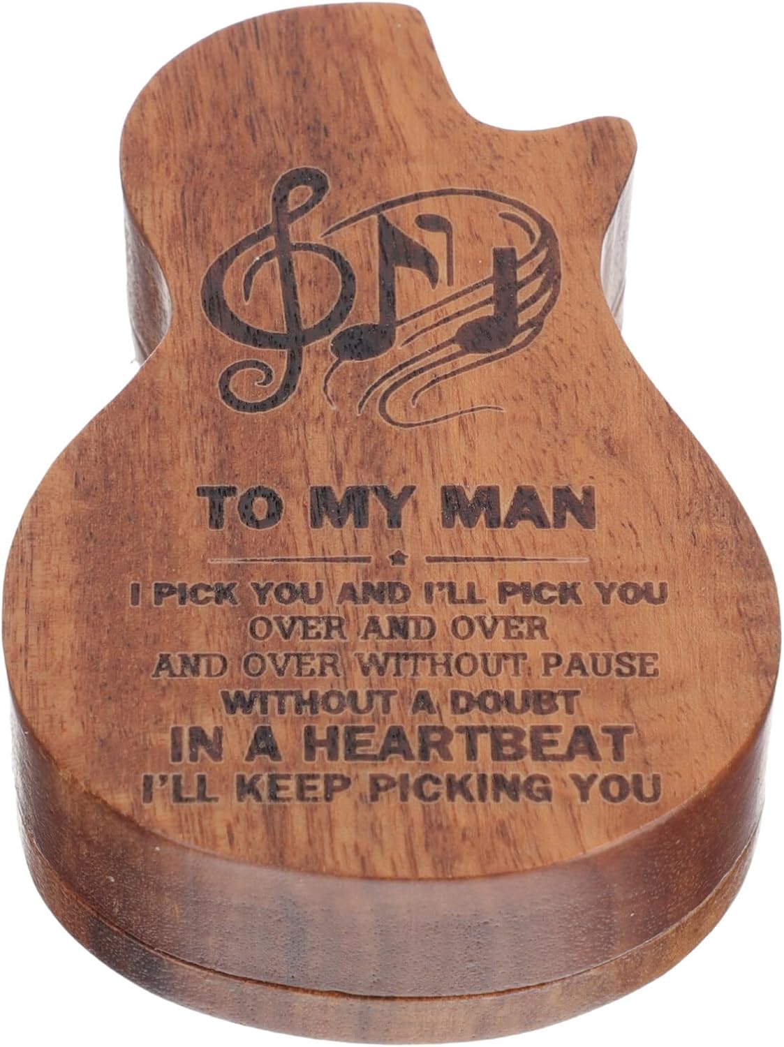 Abaodam Box Pick box guitar picks organizer wood guitar pick case custom guitar