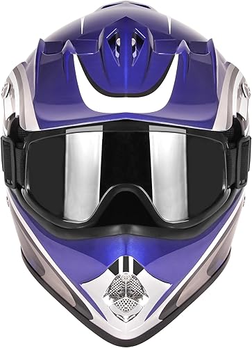 Miniatura 4 de Cascos de motocross DOT para niños de 8 a 14 años, cascos de bicicleta de calle, todoterreno, bicicleta de cross para niños, BMX, MX, cuatrimoto con