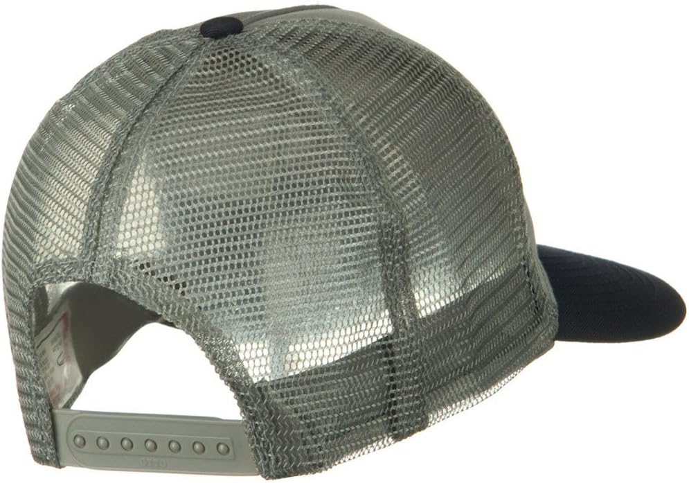 OTTO Two Tone Cotton Twill 5 panel Mesh Back Cap - Black Khaki - Image 3