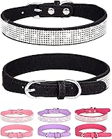 Vista 14 de Collar brillante para perros pequeños, medianos y grandes, collares de perro con diamantes de imitación para perras y machos, collares de cachorros