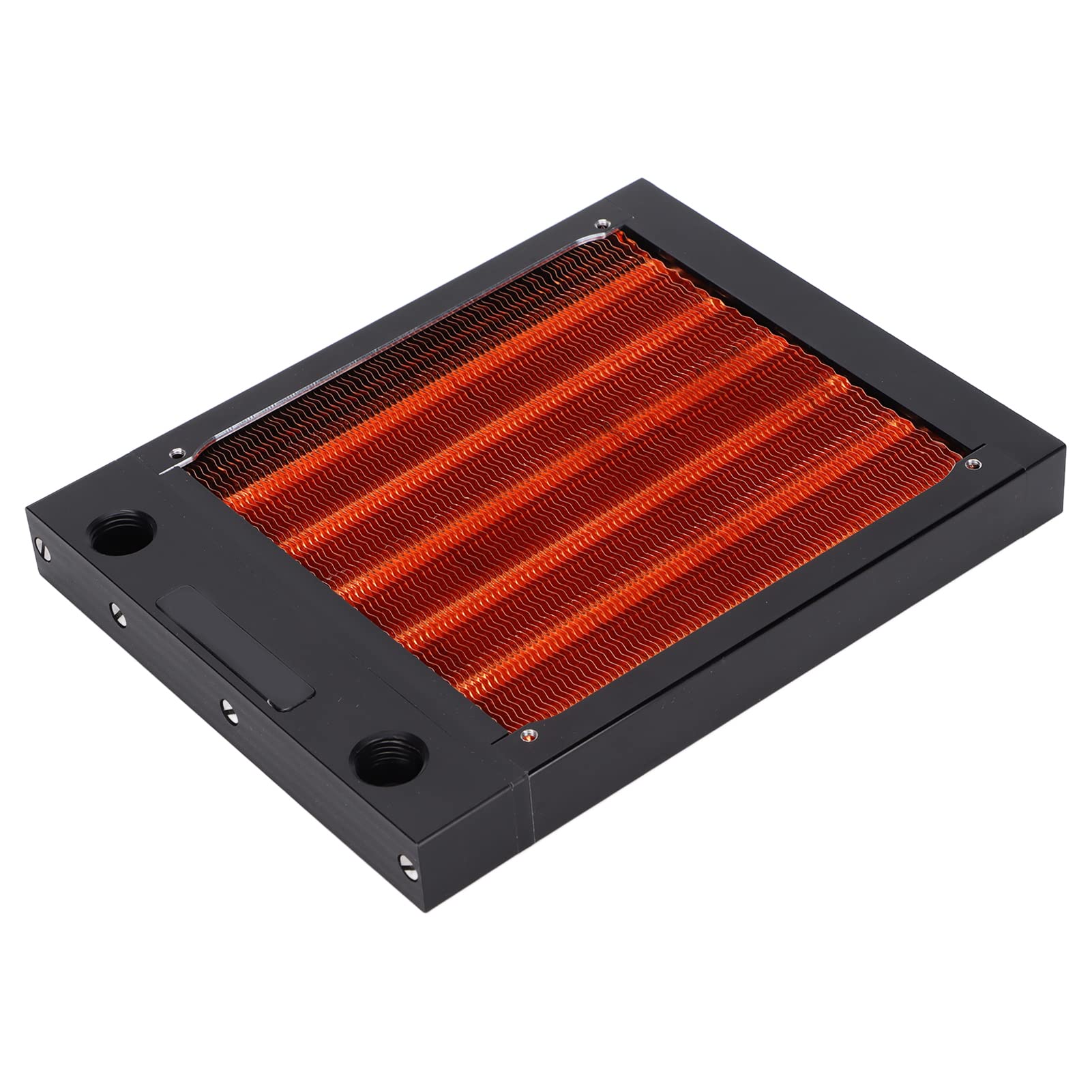shanrya Water Cooling Heat, Liquid Water Radiator Computer Heat Exchanger CPU Water Cooler Multiple Pipes for Computer Water Cooling System(120mm)-picture-24