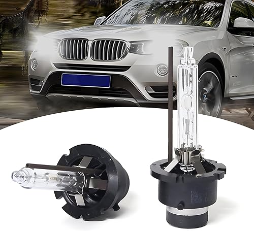 2 bombillas HID de xenón para automóvil, repuesto de bombillas D4S de 6000 K, accesorios de iluminación universales para automóvil, para la mayoría