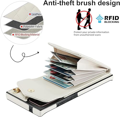 Miniatura 4 de Asuwish Funda para teléfono Samsung Galaxy Note 20 Ultra 5G con protector de pantalla y anillo protector de pantalla con bloqueo RFID, tarjetero