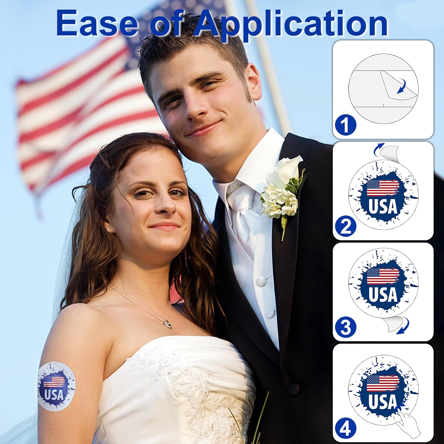 15Pack Libre 3 Plus Sensor Covers Waterproof, Patriotic Star Flag Print Pattern CGM Adhesive Patches for Libre 3 Without Hole, 15Days Long Stay Hypoallergenic & Latex-Free, Sweatproof image 5