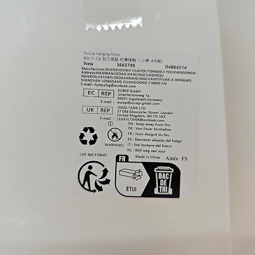 Miniatura 9 de Paquete de 4 mini clips de luz para interiores, ganchos de cadena de luces colgantes de Navidad sin daños con tiras adhesivas, clips de pared