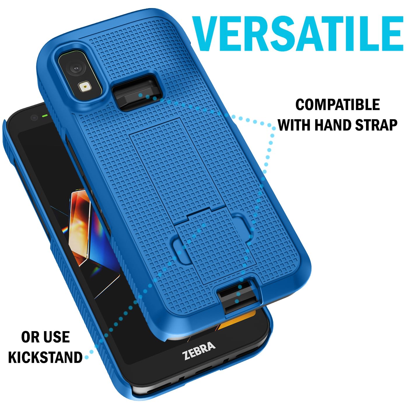 Nakedcellphone Custodia e cinturino da polso Combo per Zebra TC501 Phone