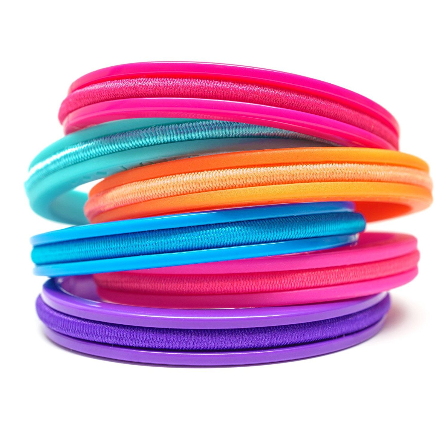 Hair Tie Bracelet - Bittersweet Teens - Plastic 6 Pack