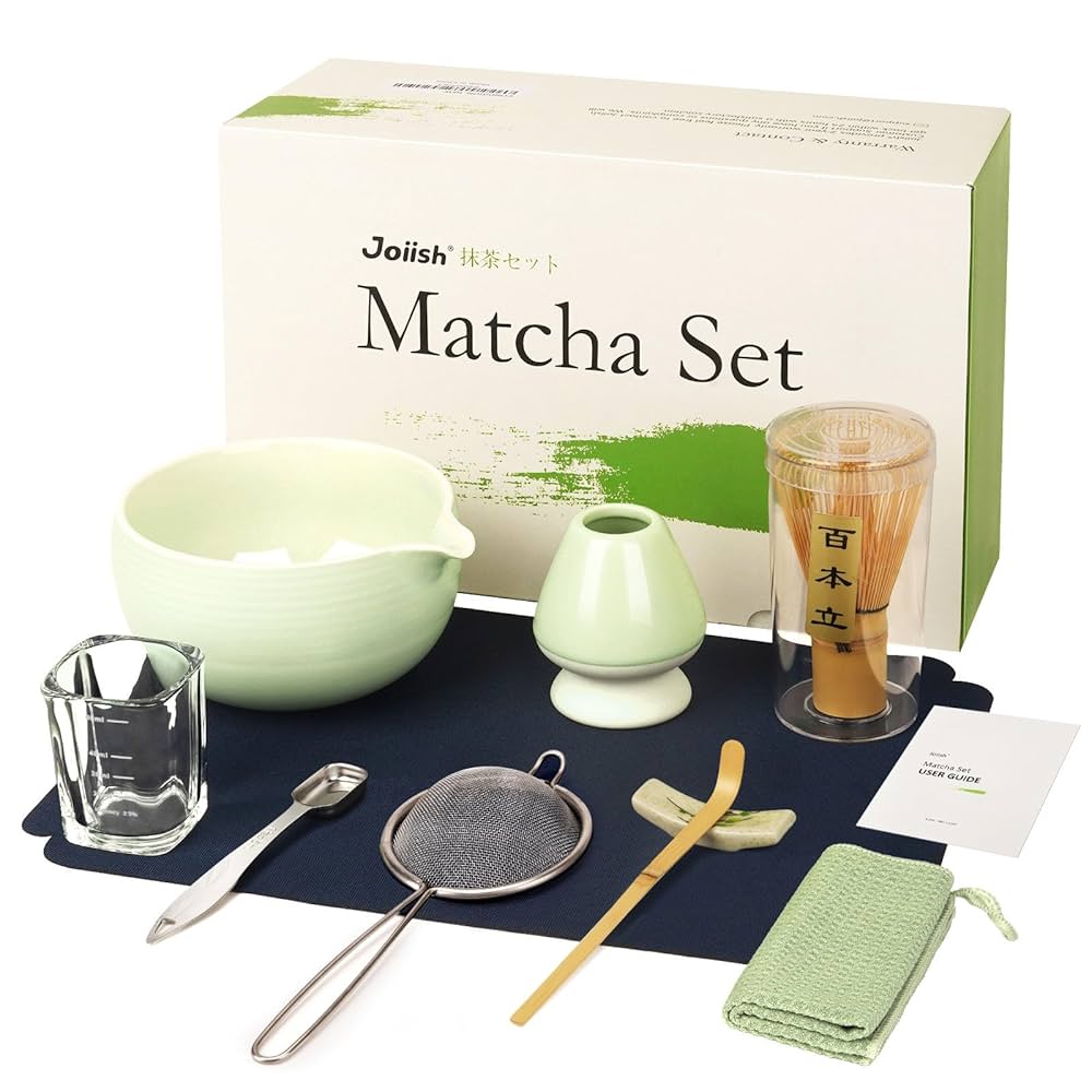 Amazon | Joiish 抹茶キット10個セット 泡立て器とボウル 注ぎ口