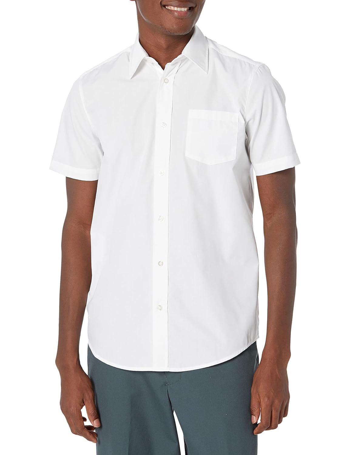 Lee Uniforms Mens Short Sleeve Dress Shirt
