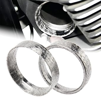 2 pcs Conical-Shaped Exhaust Port Gaskets Kit for Harley 1984-2024 Big Twin Touring & Dyna & Sportster & softail Models