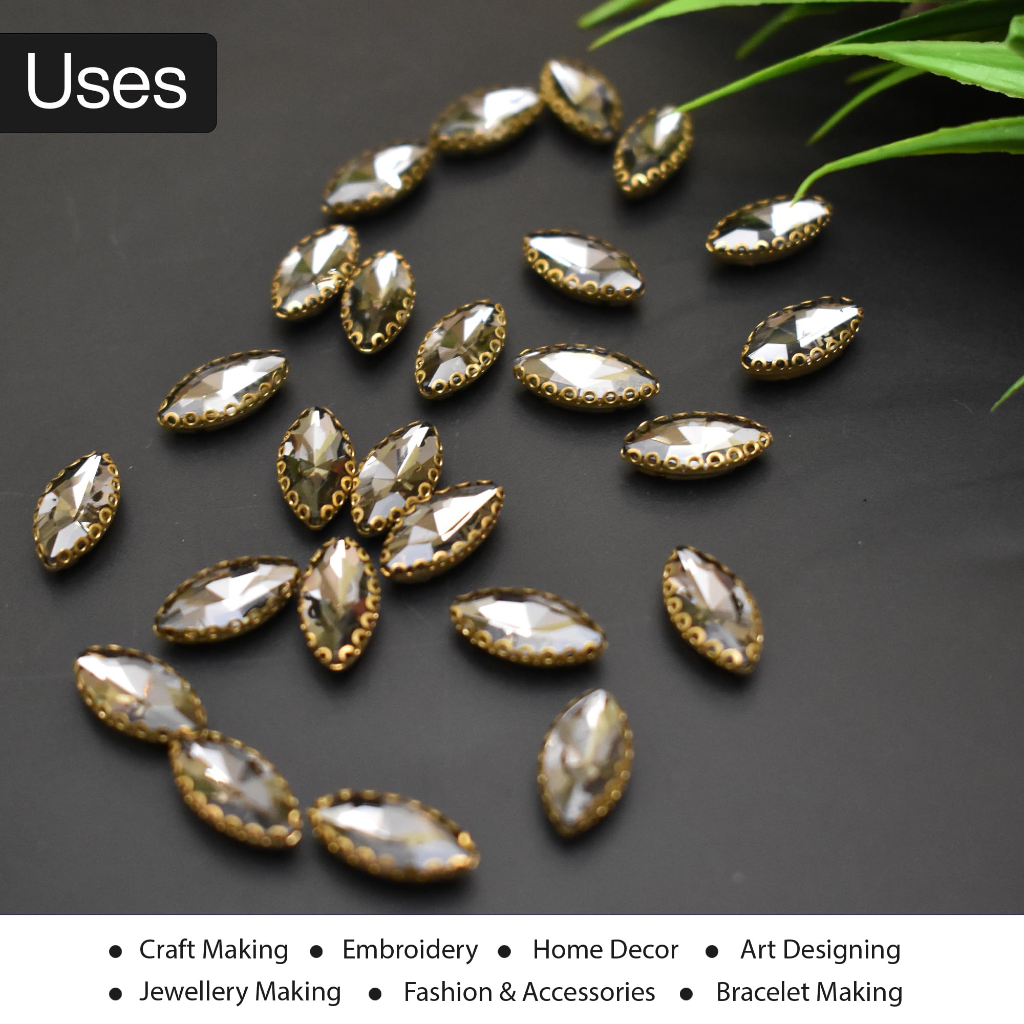 Embroiderymaterial Jewellery Making Sew On Rhinestone(25 Pieces) 4