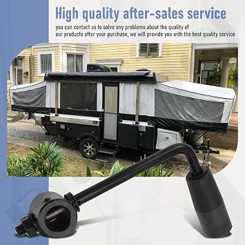 Braveboy 3008176A 7 Tarp Crank Handle Assembly Works with DTR Series tarp Kits Dump Trailer Tarp Accessories