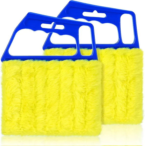 2025 Upgrade 2PCS Blind Cleaner Duster Tool,Window Blinds Cleaner Microfiber Washable,7 Fingers Blind dusters for Cleaning Window,Air Conditioner Vent