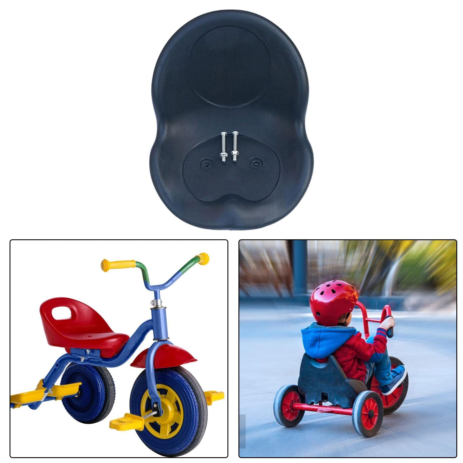 Siège de Tricycle pour Enfants pour Vélos pour Tout-Petits, Siège de Kart, Selle de Chariot de Dérive, Selle pour Chariot de Course, Selle de Dossier, noir2