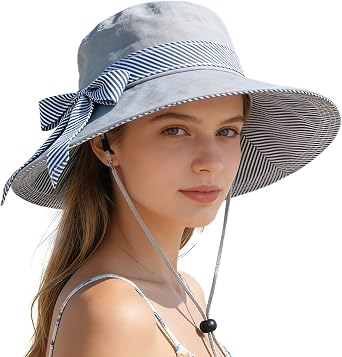 Sun Hats for Women Roll-up Wide Brim Summer Beach Hat Foldable Floppy Cotton Hat