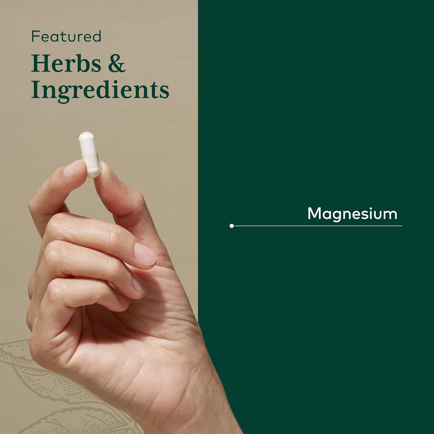 Gaia Herbs PRO Magnesium Glycinate 400mg - Highly Absorbable Supplement Supports Relaxation - Energy Support Supplement with Magnesium Glycinate* - Vegan, Gluten-Free - 180 Capsules (60 Servings) - Image 4
