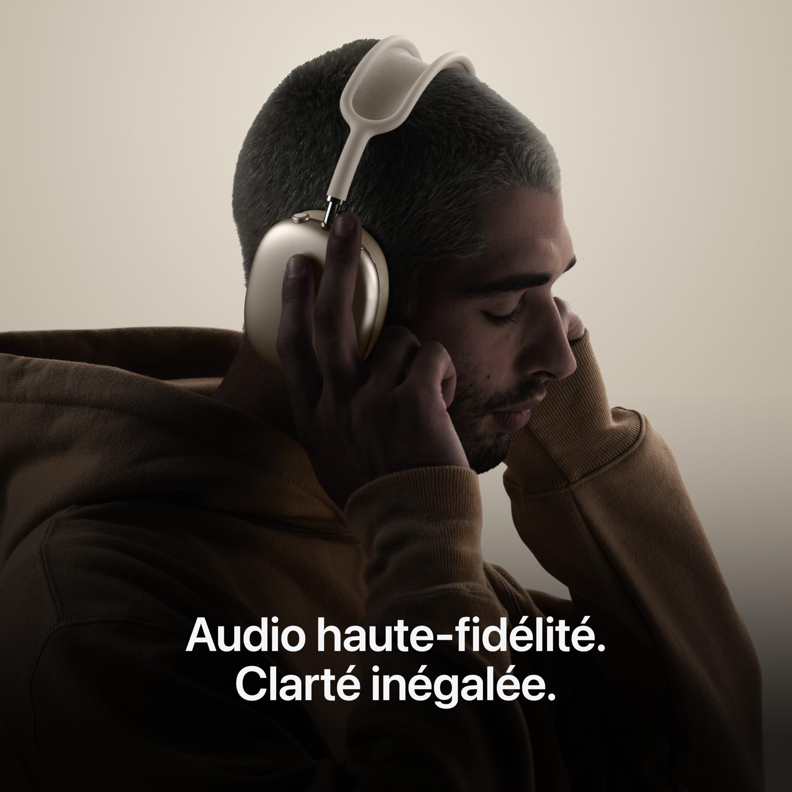 Apple AirPods Max 2, Casque Circum-auriculaire sans Fil, Réduction Active du Bruit, Audio adaptatif, Audio Spatial personnalisé, Traduction en Direct, Casque Bluetooth pour iPhone - Minuit