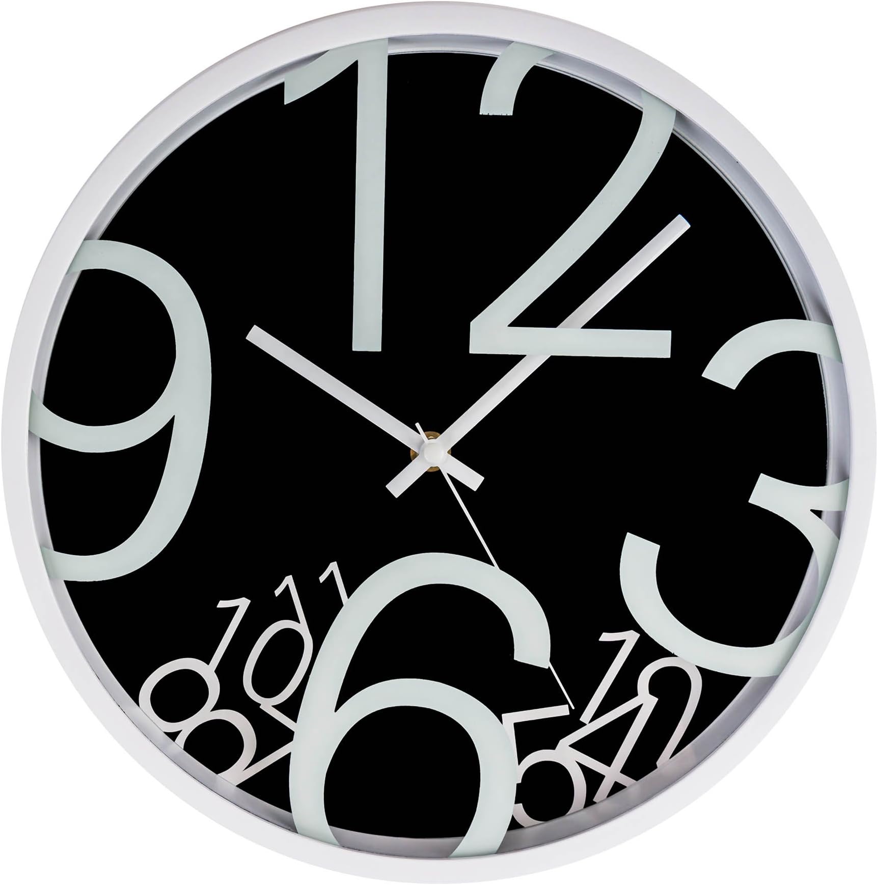 Luxury Gifts Inc LGI Quartz Wall Clock - Modern Contemporary Wall Clock - Select your Color (Black)