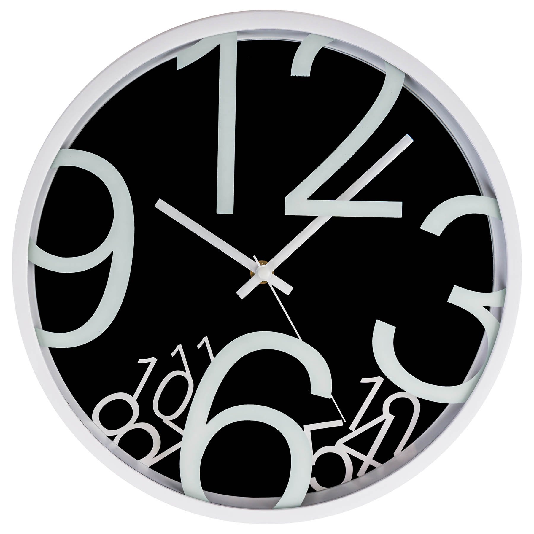 Luxury Gifts Inc LGI Quartz Wall Clock - Modern Contemporary Wall Clock - Select your Color (Black)