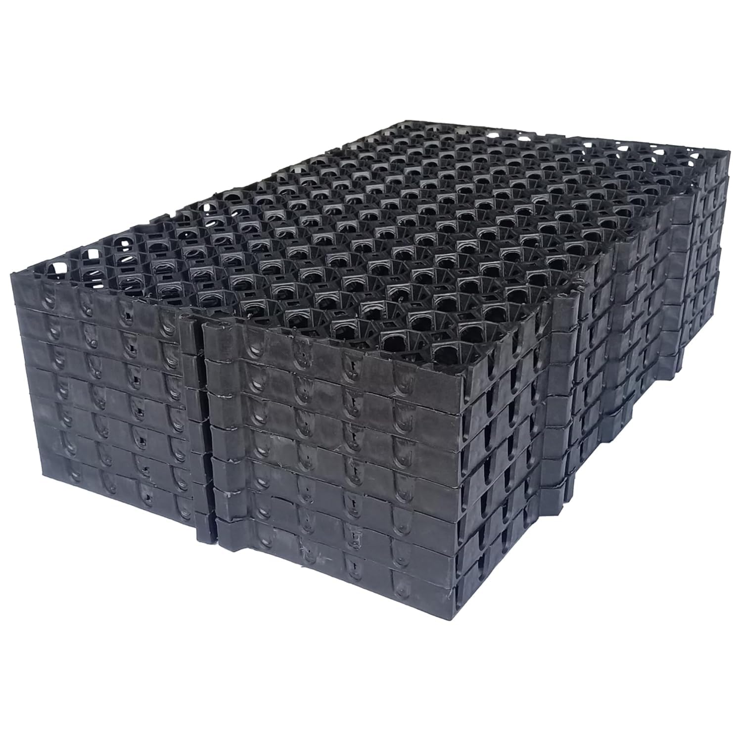 MAHIRA Garden Drain Cell Mats Polypropylene Drain Cell and 20mm Drainage Mat for Terrace/Kitchen Garden Drain Cell 20mm (Black, 500 x 250 x 20mm) - Pack of 24-image-43