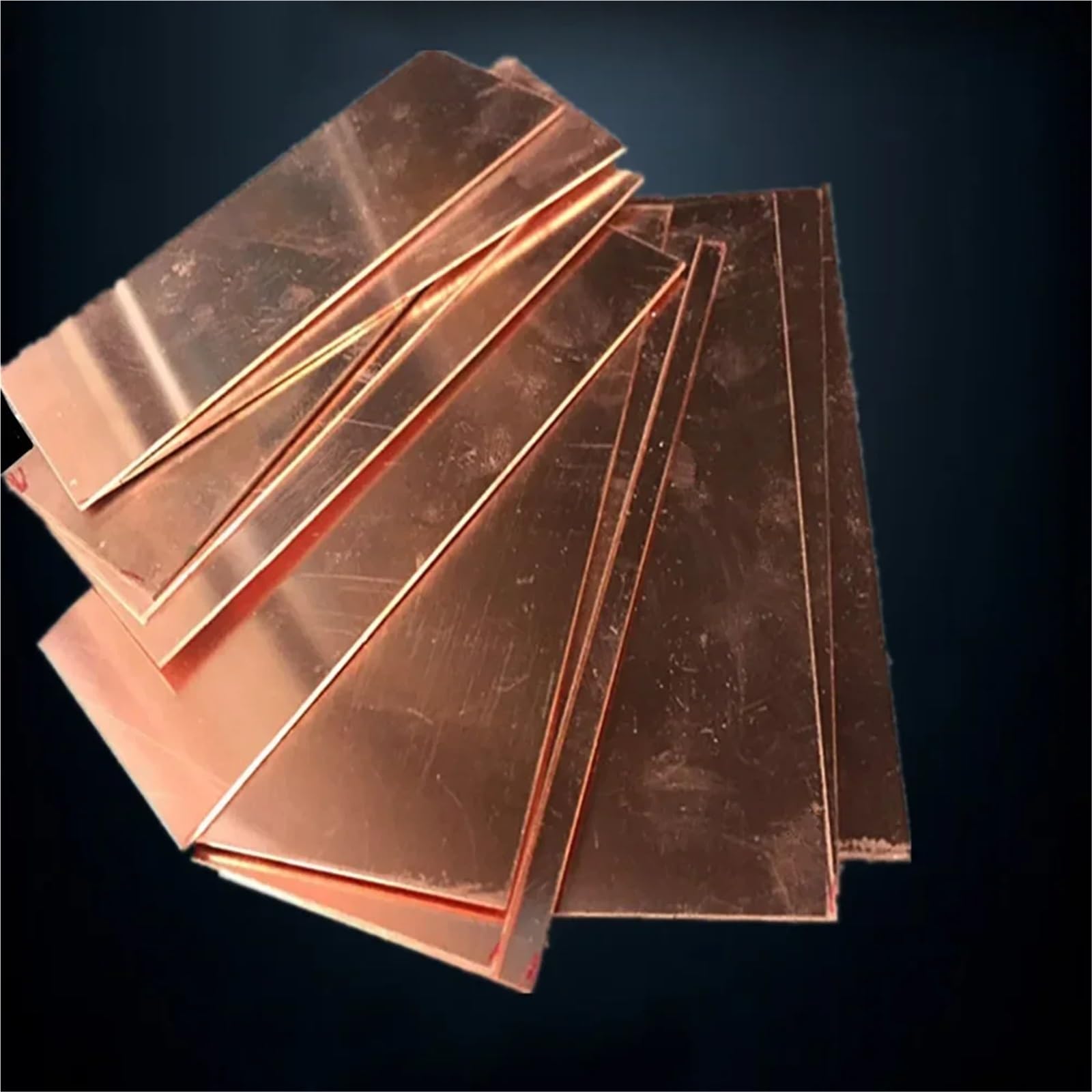 Placa de cobre puro T2 0,5-6 mm grosor, marco corte, molde for construcción DIY, 100 x, 150, 200 Adecuado para joyería y manualidades(Thick 1.5mm,200x200mm)