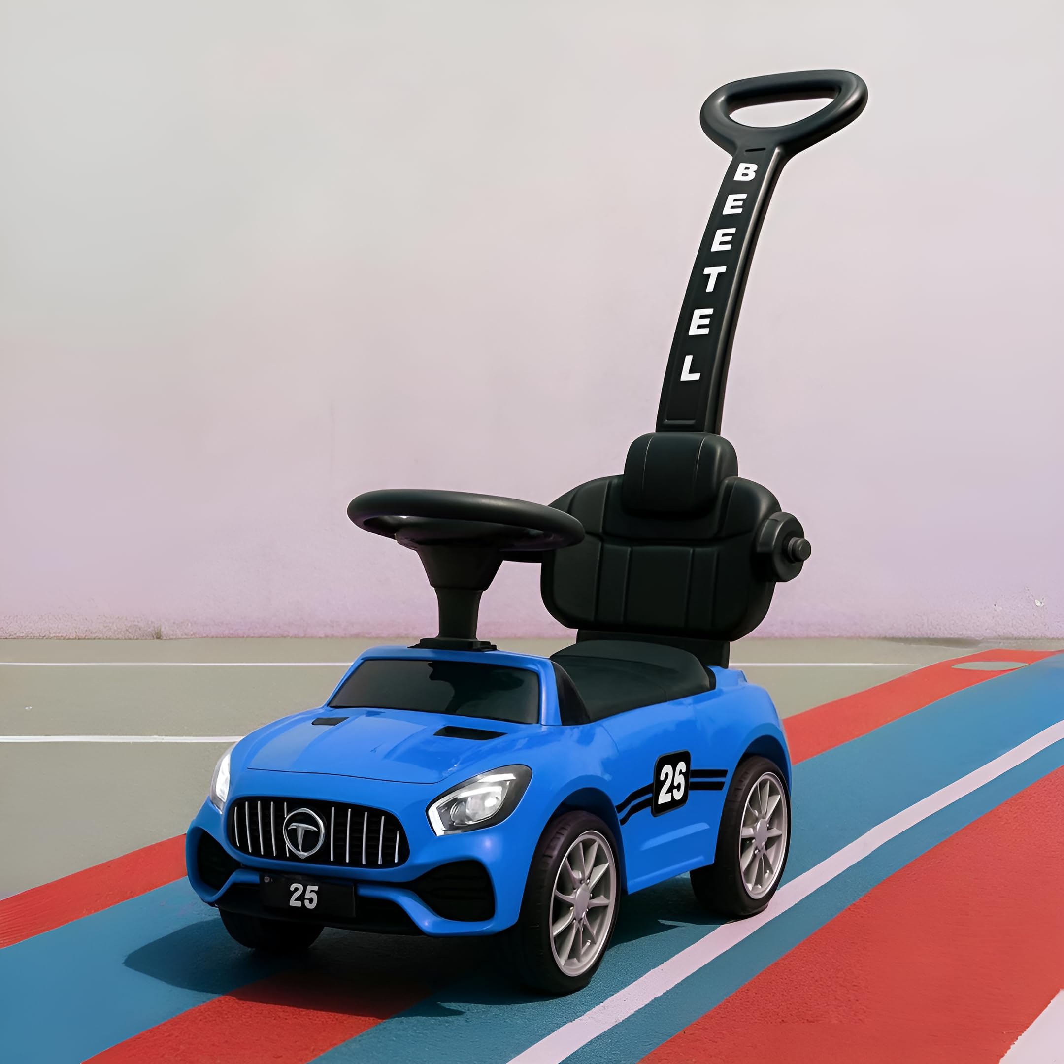 PANDAORIGINALS Beetle Rider Plus (With Parental Handle) Ride On