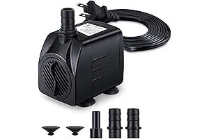 Pump for Outdoor Fountain: Submersible Water Pump with 7.2ft Power Cord