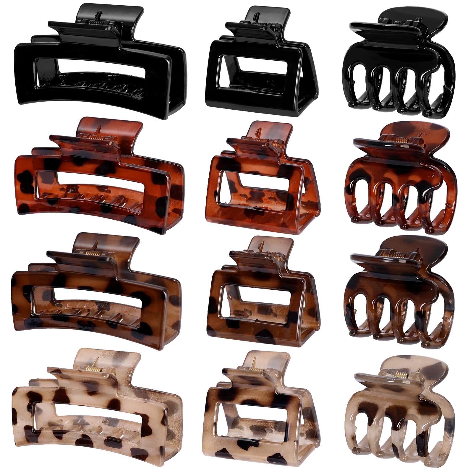 Cute Claw Clips for Women - 12 Pack -23