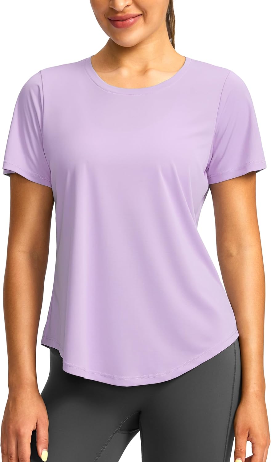 Women's Short Sleeve Workout Shirts UPF 50+ Sun Protection T-Shirts Quick Dry Breathable Gym Running Hiking Tops for Women