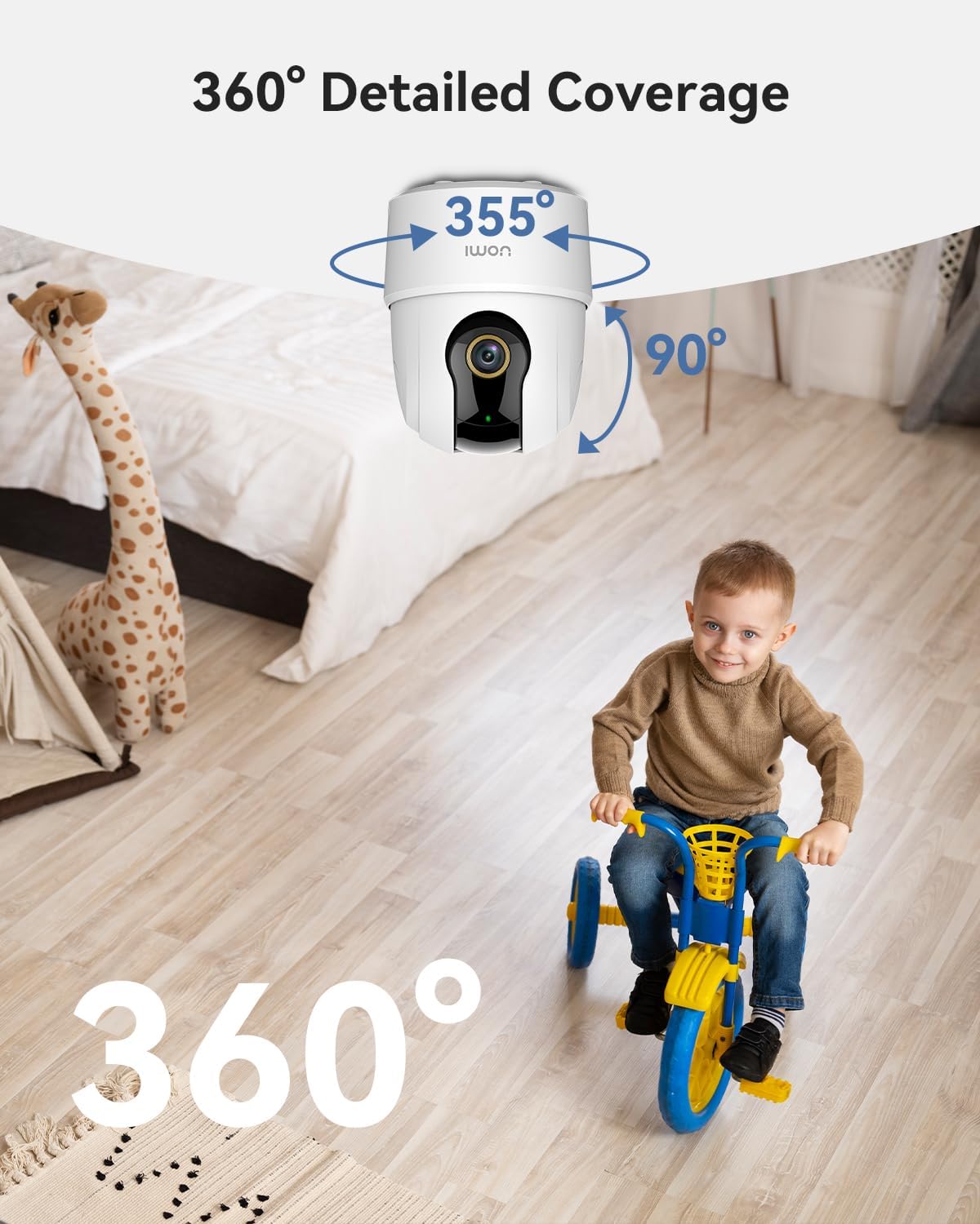 Tapo 2.5K(4MP) Caméra Surveillance WiFi Extérieure sans Fil Batterie 10